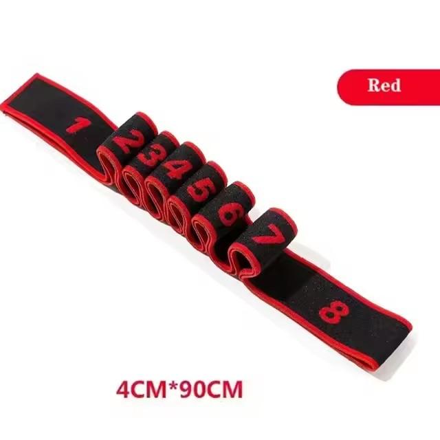 

4*90Cm Elastic Yoga Stretching Strap With Loops Stretch Straps Resistance Bands Leg Stretcher Belt Pilates Exercise Fitness