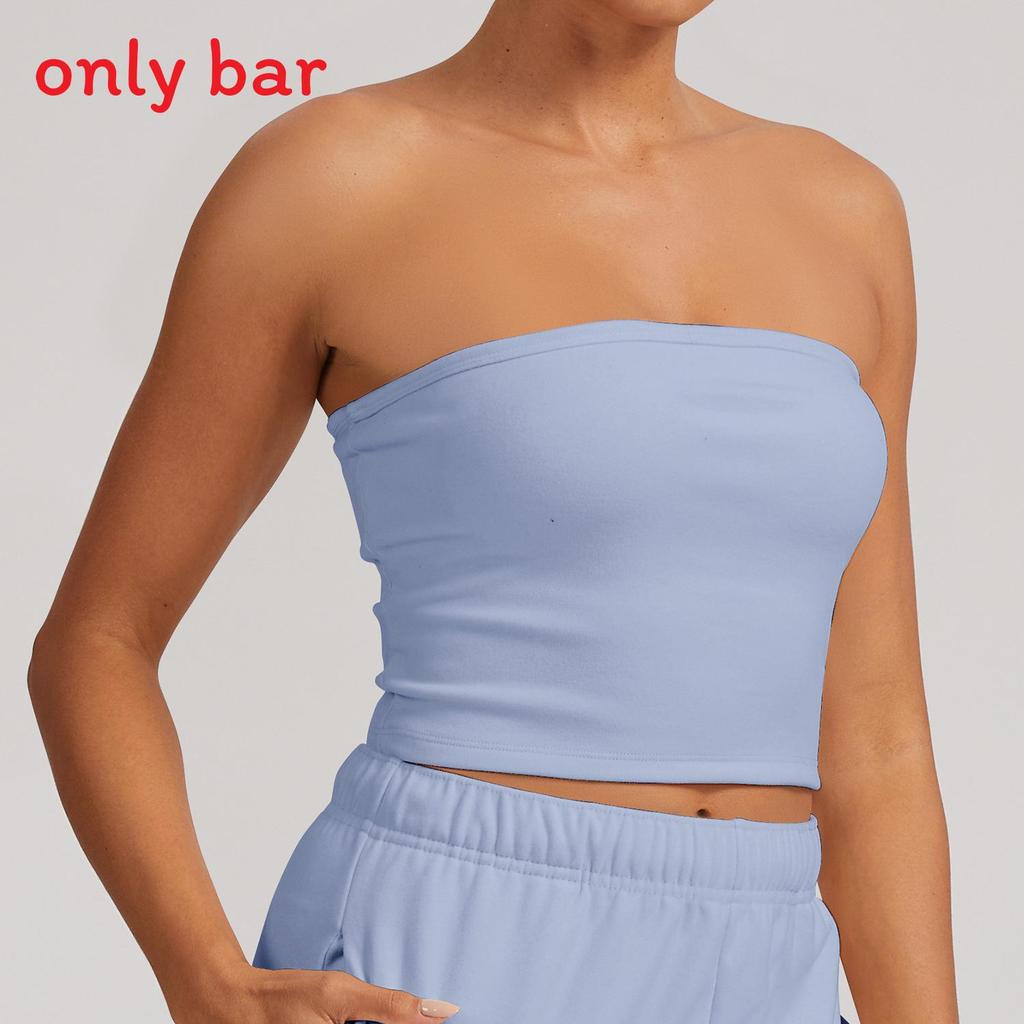 Seamless Polyester Yoga Top With Pushup Cups For Women Fitness And Dance Activities