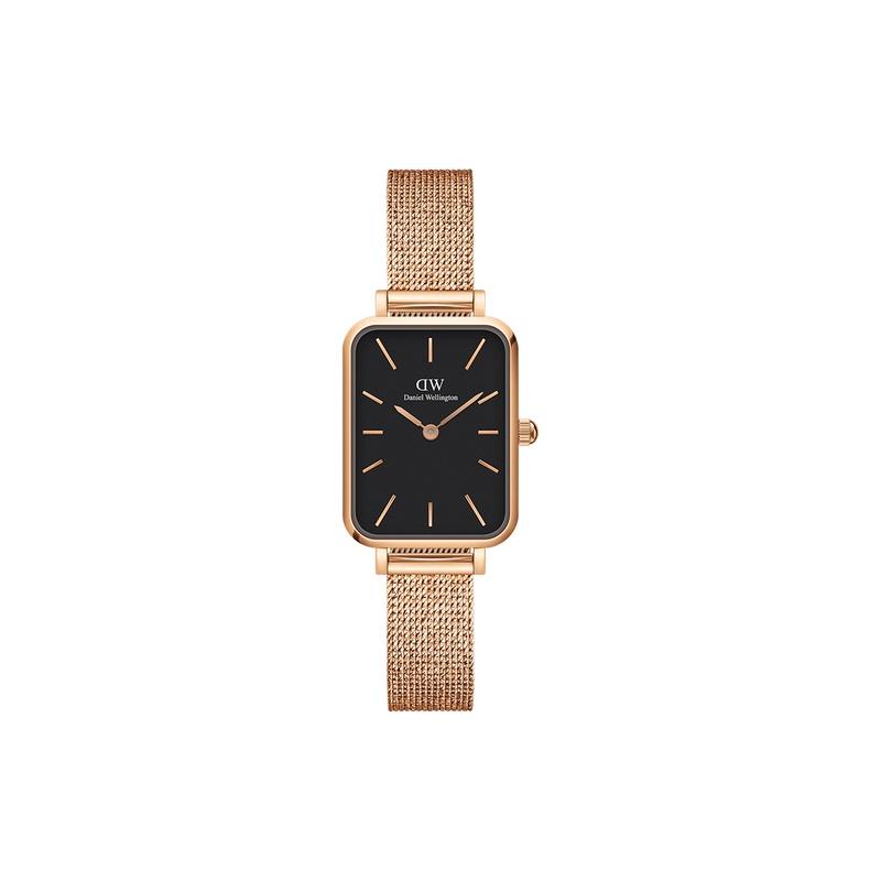 Daniel Wellington QUADRO series small square watch watch quartz movement stainless steel strap black dial women's watch small square watch DW00100432