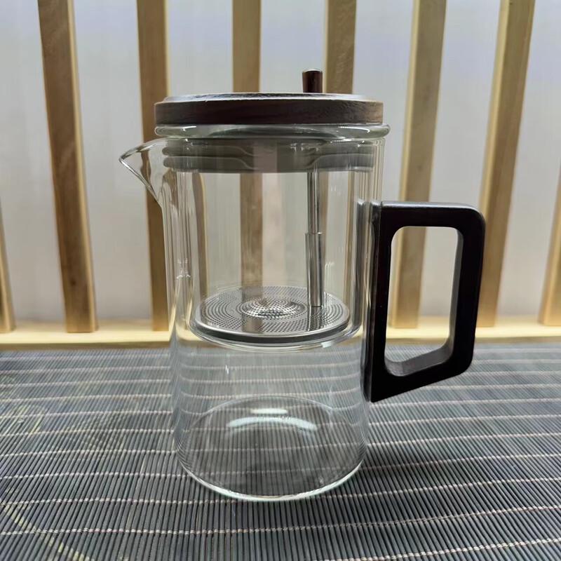 Shangqi High Borosilicate Glass Teapot with One-Button Press Filter