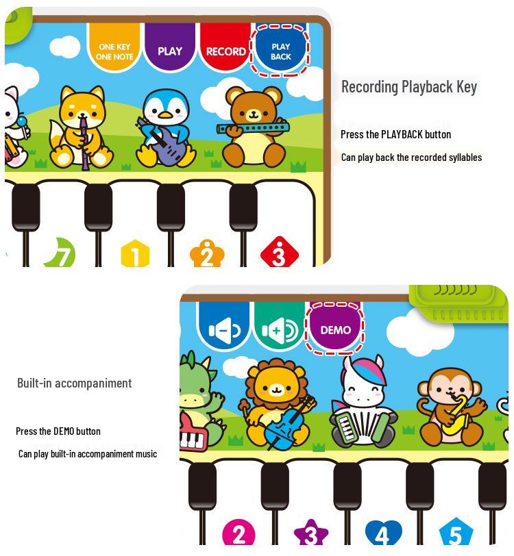 Aozheng Electronic Foot Pedal Piano: Children's Educational Music Blanket with Multiple Instrument Modes