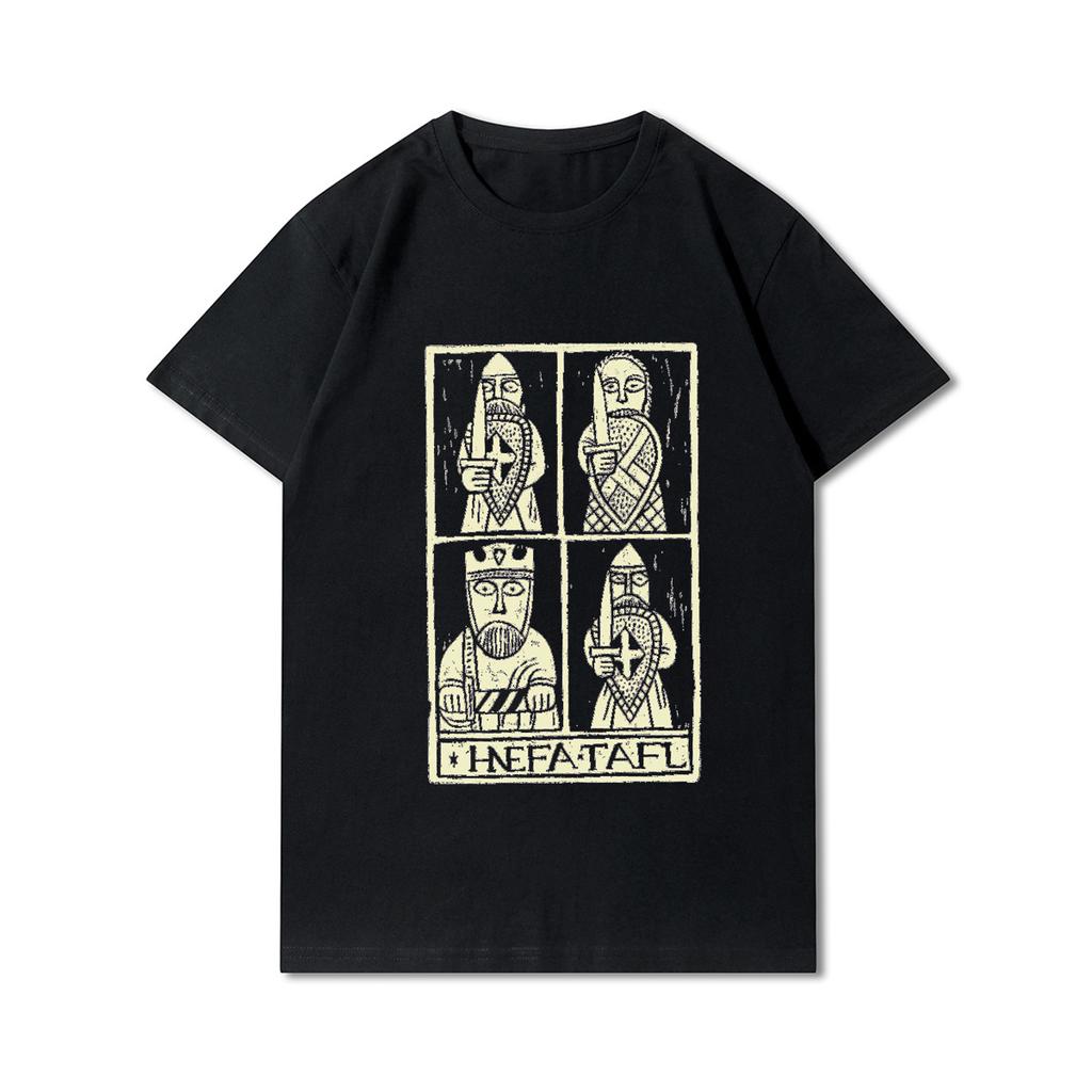 100% Cotton Summer Men T Shirts Viking Vintage Skull Beard with Headphone Printed Casual Top Tees