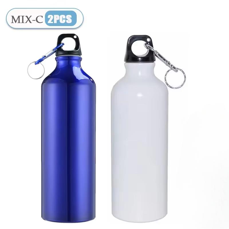 500/750ml Bottiglia d'Acqua in Alluminio per Sport all'Aperto e Bicicletta Bollitore Portatile Tazza da Bevanda Brocca d'Acqua Antigoccia per Viaggi Corsa Campeggio