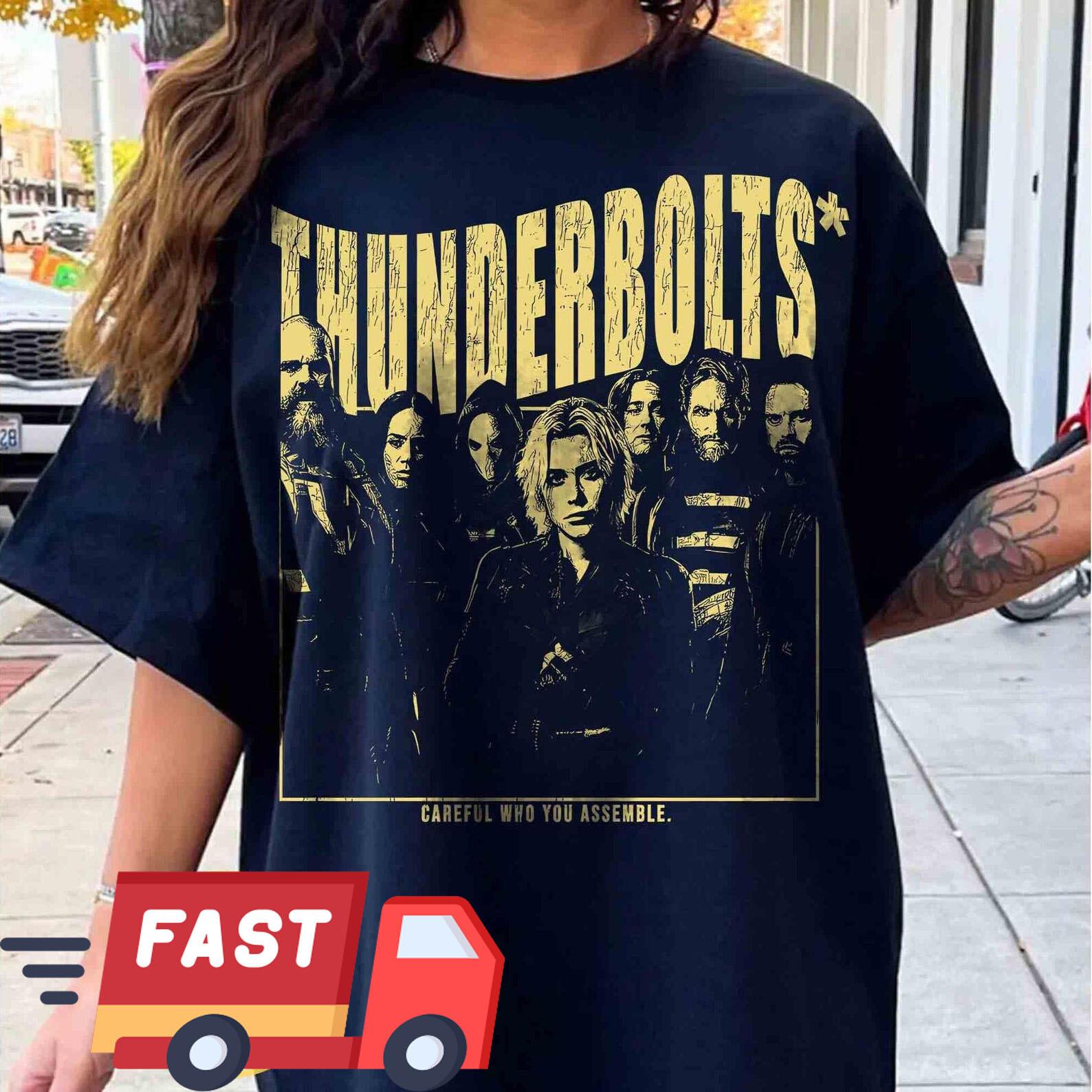 Thunderbolts Movie Shirt Marvel Avengers Thunderbolts Shirt Gift Florence Pug XXXXL