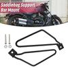 Motorcycle Black Saddle Bag Support Bars Mount Bracket Kit Fit for Harley Sportster 883 Iron XL883N,Dyna Fat Bob FXDF