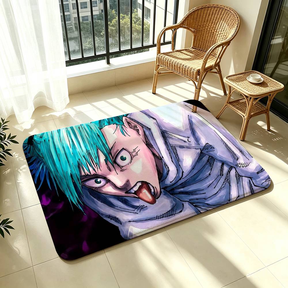 Hajime Kashimo Jujutsu Kaisen Manga Shower Room Absorbent Small Floor Mat Soft Comfortable Decorative Foot Mat