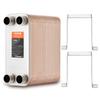 VEVOR Heat Exchanger, 5"x 12" 100 Plates Brazed Plate Heat Exchanger