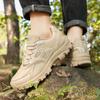 New Men's Tactical Boots Waterproof Climbing Shoes Army Lace Up Work Breathable Anti-Slip Outdoor Male Motorcycle Work Hiking Shoe