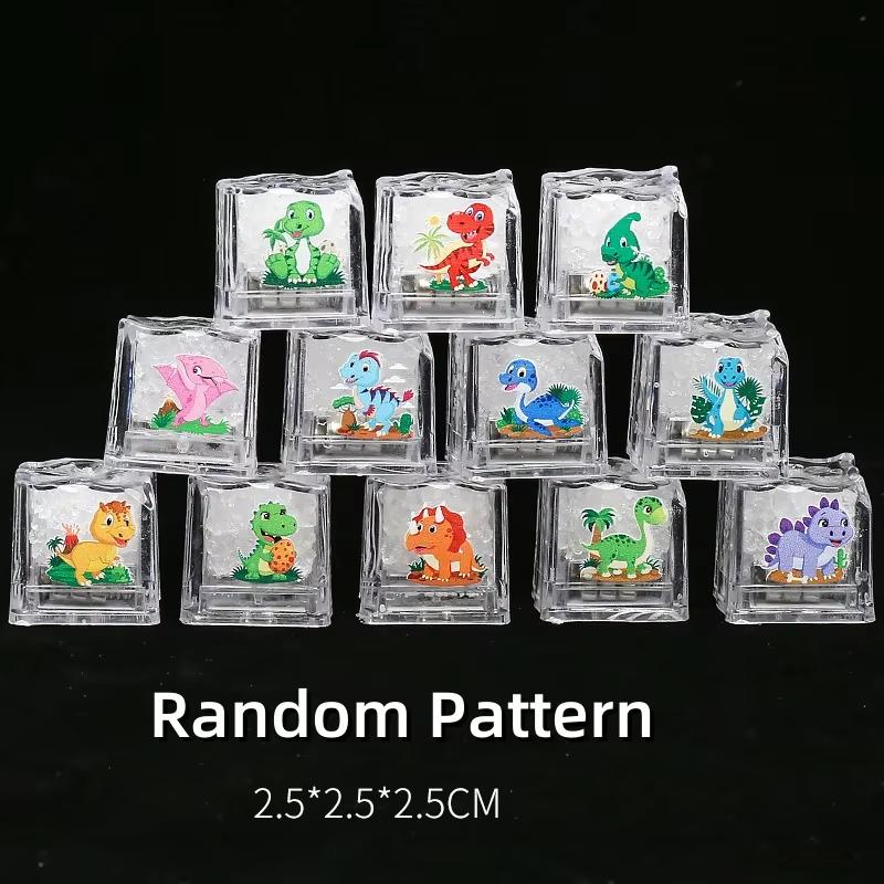 6 Stück Babybadewanne LED Leuchtende Spielzeuge Bunte Wasserdichte Leuchtende Eiswürfel für Badewanne Schwimmbad Geburtstag Weihnachten Geschenk