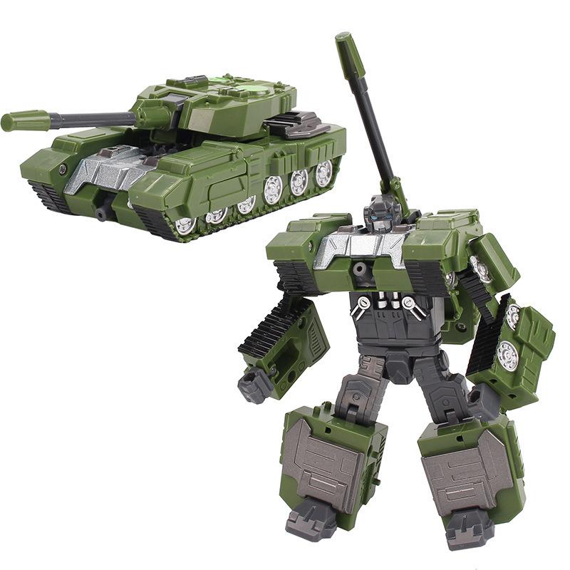 Deformation Robot Model Alloy Assembled 5 In 1 Aircraft Military Tank Figure Model Boy Toy