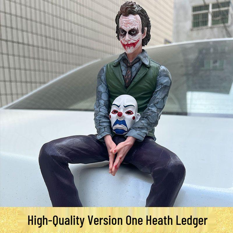 JOKER Series: Heath Ledger as DC s Suicide Squad Joker Sitting Pose with Harley Quinn Figure