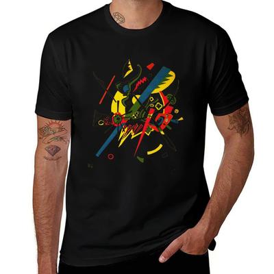 HD Kleine Welten I von Wassily Kandinsky T-Shirt Weiches Basic Baumwolle Kurzarm