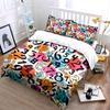 "Colorful Numbers Pattern Set for Decor" Exquisite Three-piece Bedding Set Gift for Kids and Adults
