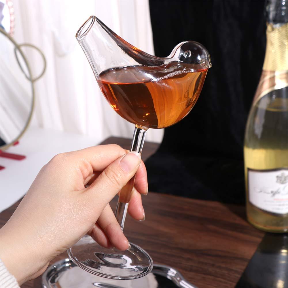 Creative Glass Cup Juice Cup Wine Glasses Party Supplies Bird Shaped Goblet  Home