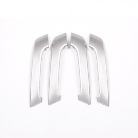 Silver Inner Door Grab Handle Trim For Toyota Land Cruiser Prado FJ150 2010-2018