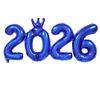 2026 Gold Red Crown Foil Number Balloons for 2026 New Year Eve Party Decoration Supplies 2026 Graduation Navidad Christmas Decor