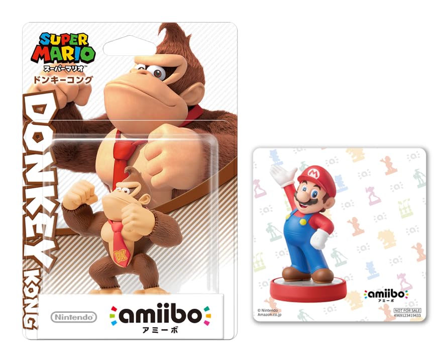 amiibo Donkey Kong Mario Original Sticker Included (Super Series) [Bonus]