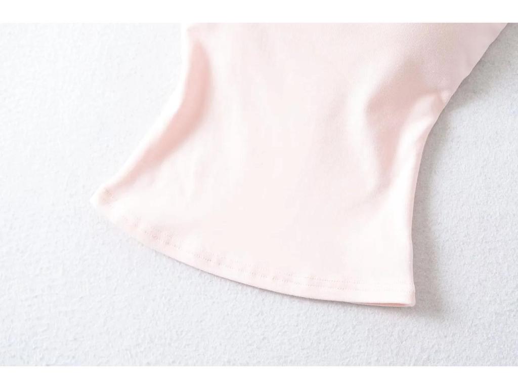 2025 New Women's Spicy Style Elastic Band Camisole with Chest Pads - Sexy, Tight, and Backless
