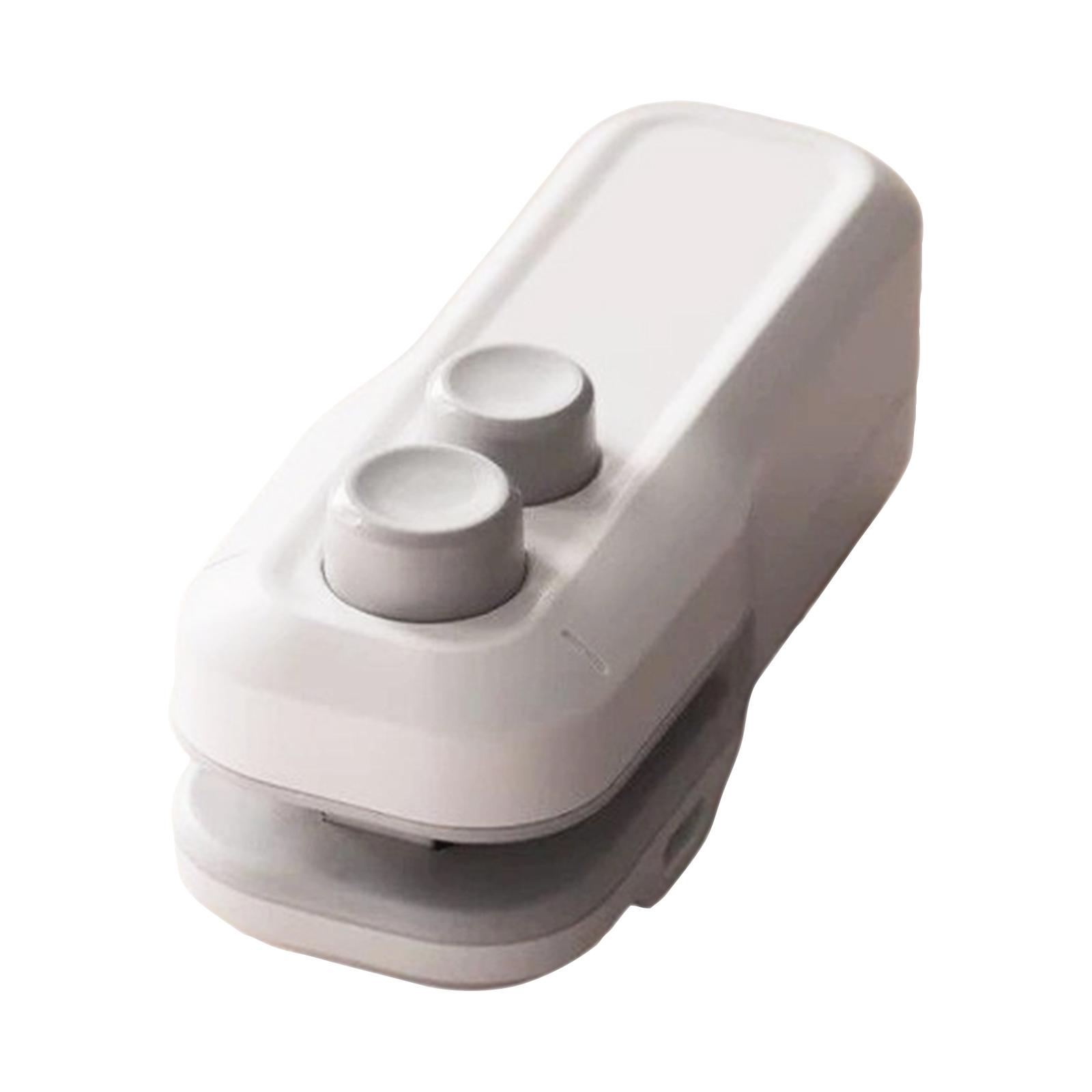 

Portable Mini Bag Sealer Handheld Heat Sealing Machine for Plastic Food Storage Bags and Packaging Sealing with Easy Press Buttons One Size білий