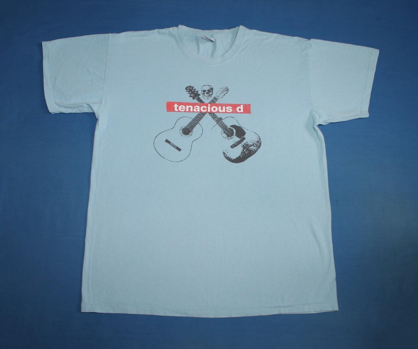 New Tenacious D Shirt Satirical Rock Band Blue Men s Tee Large XXL