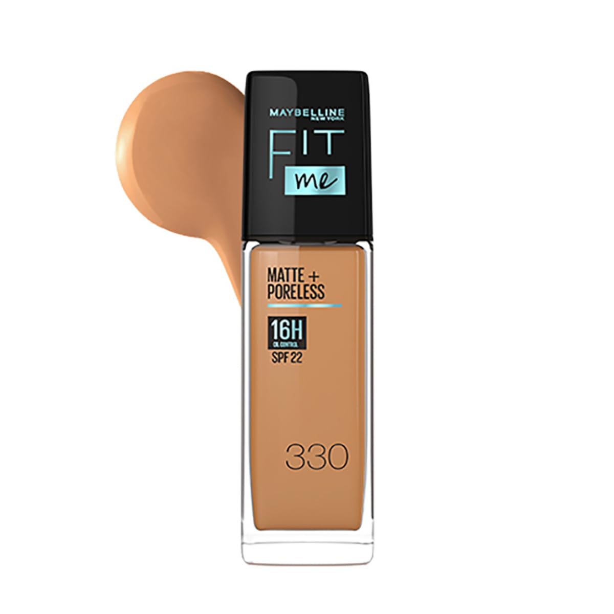 

Maybelline New York Fit Me Matte Poreless Liquid Foundation With SPF 22 Oil Control 30ml 330 Toffee