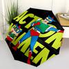 1 stuks Crayon Shin chan Automatische Paraplu 8 Ribben Draagbaar Opvouwbaar Zwart IJzeren Frame voor Buiten, Strand, Reizen, Strandparaplu 223