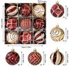 9Pcs/set 6CM Xmas Tree Hanging Pendant Painted Xmas Baubles  Christmas Party Decoration