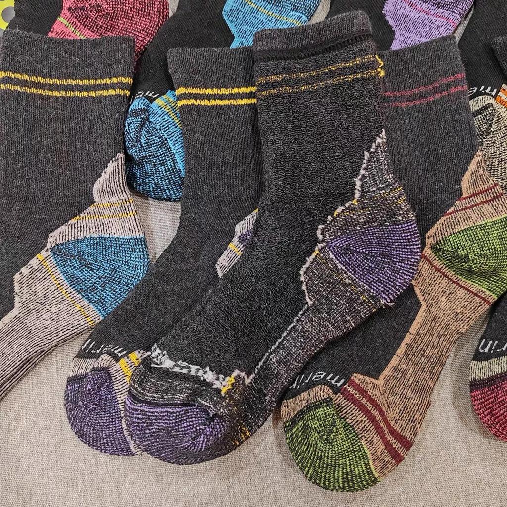Merino Wool Terry Towel Socks: Thick Winter Hiking & Ski Socks for Men and Women