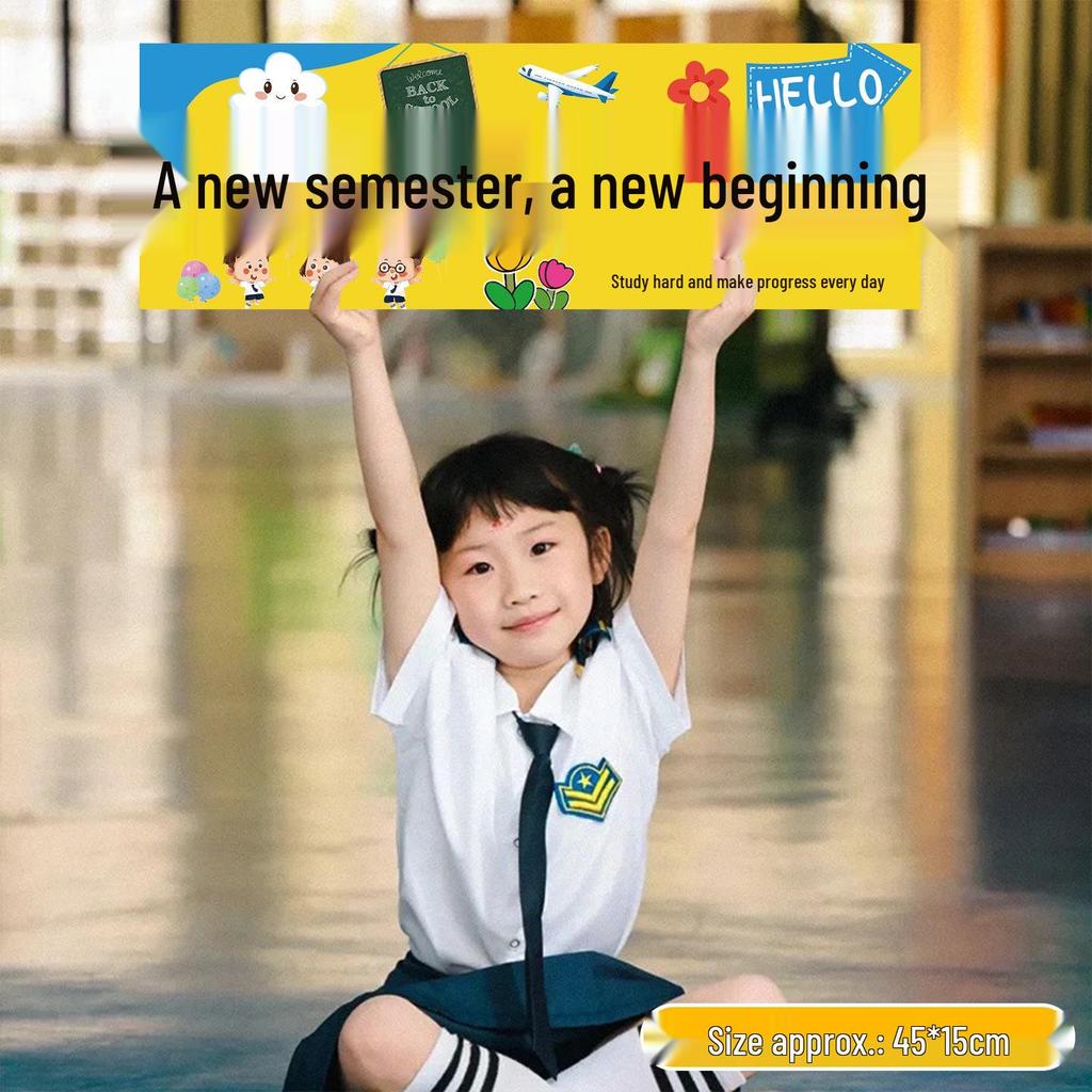 Kindergarten Back-to-School Photo Prop Banner for Activities and Decorations