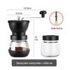 Manual Coffee Bean Grinder: Hand-Crank, Double Bearing, Ceramic Grinding Core