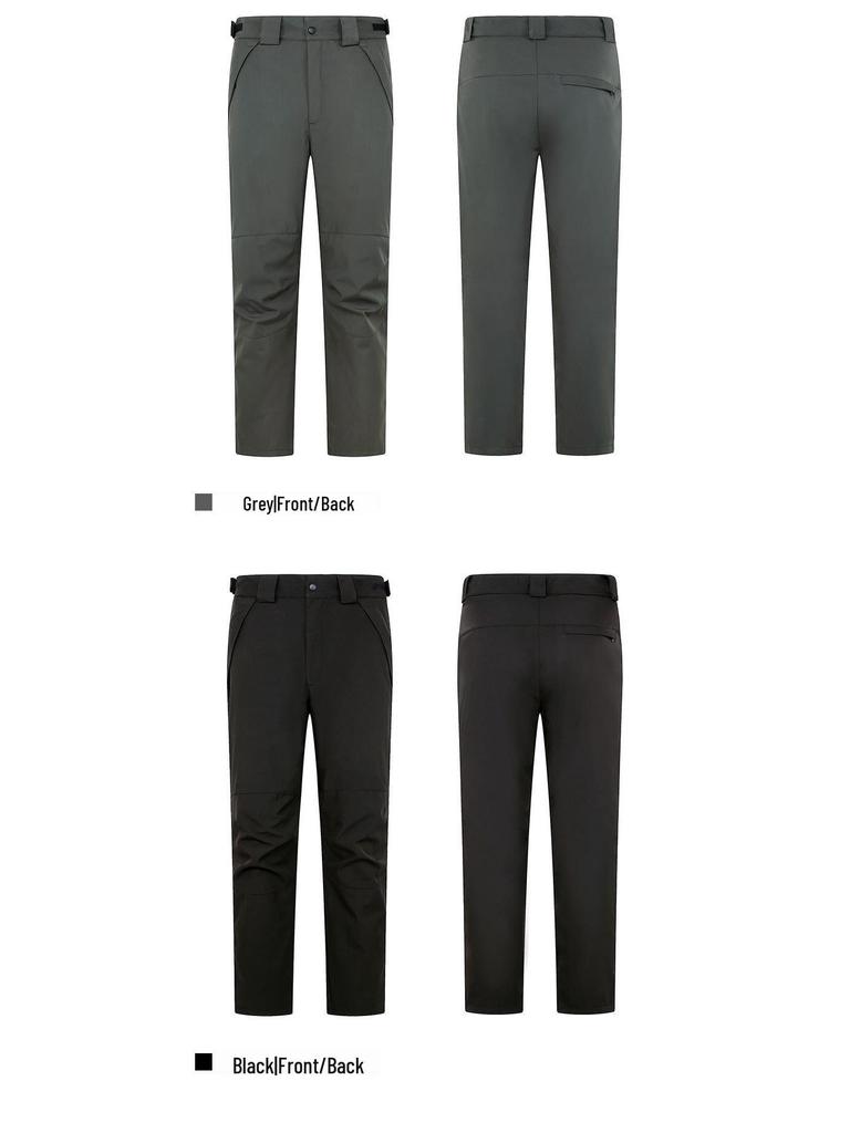 Unisex Waterproof Fleece-Lined Detachable Hiking & Ski Pants