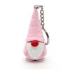 Christmas Keychain PLA Dwarf Ornament Gnome Figurine Pendant Keyring Accessory Festival Key Holder Decoration