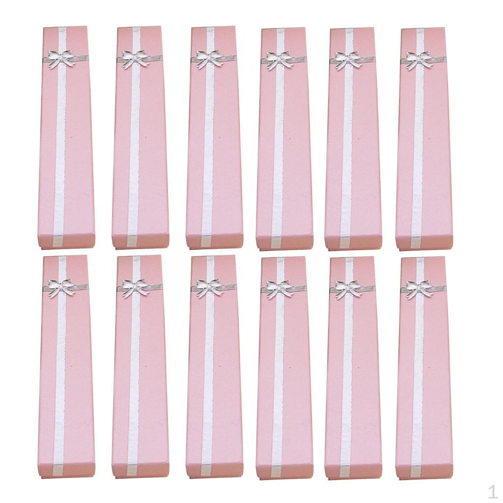 

12 шкатулок для украшений, ожерелье, подарочный органайзер StyleB-Pink