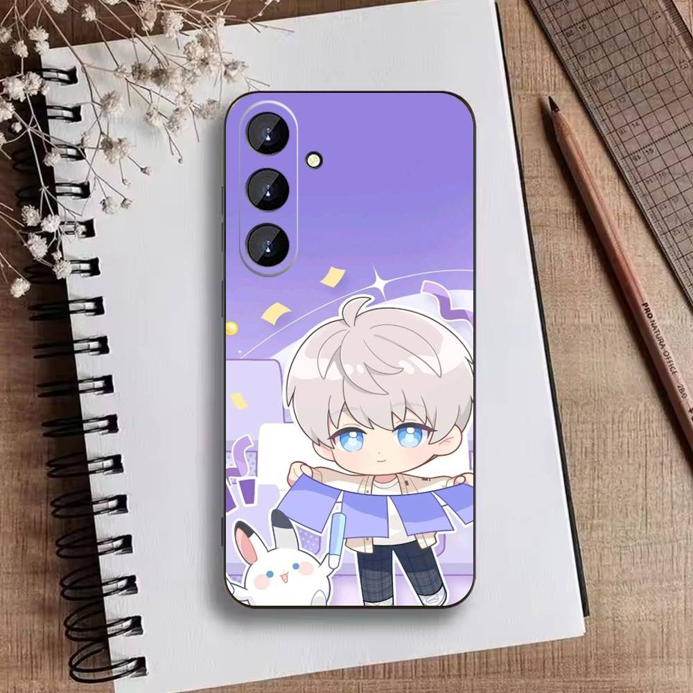 L-Love And Deepspace Phone Case For Samsung Galaxy A73,21,22,32,71,53,52,51,80,5G Soft Black Cover Samsung a22 4g