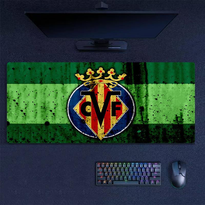 Villarreal Print Cushion Non-slip Laptop Tablet Big Mousepad XXL Mat Mini PC Playmat With Lock edge