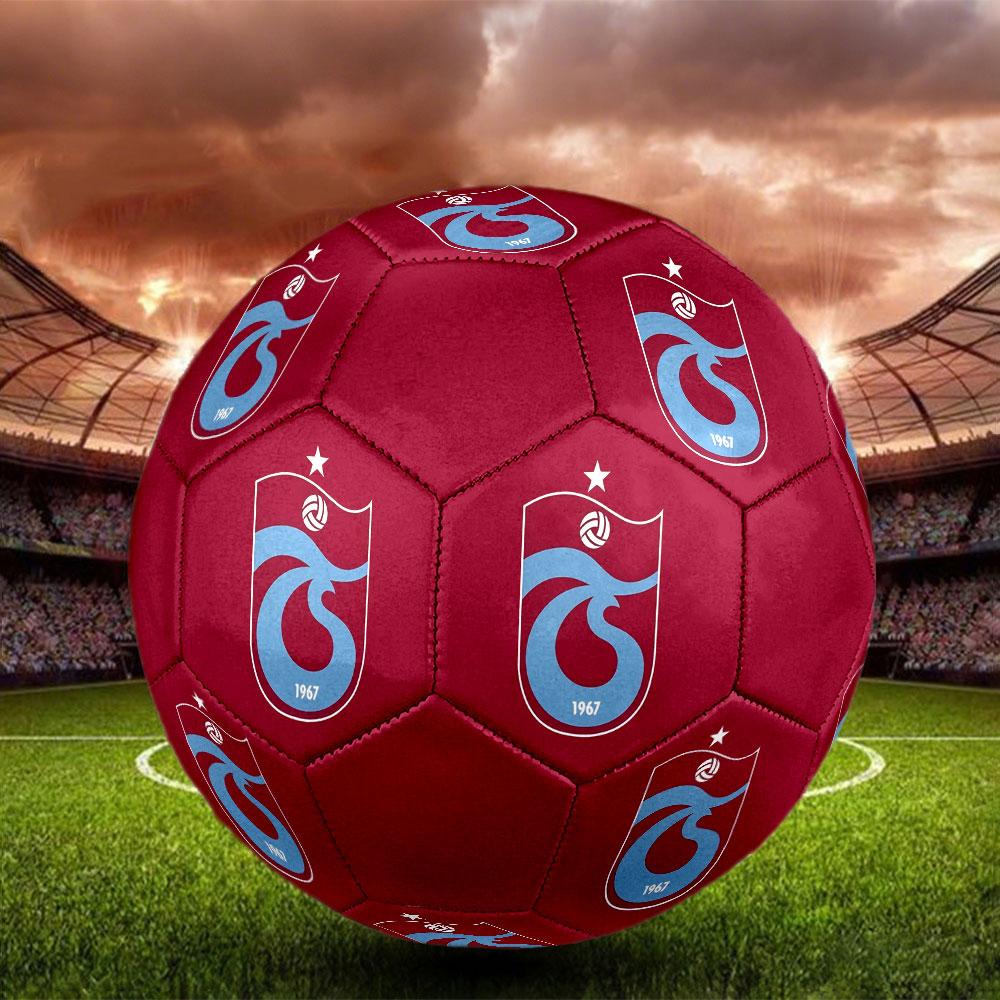 Trabzonspor FC Size 5 Soccer Ball, Machine-Stitched PVC, Durable & High Bounce, All Ages Fit, fan merchandise, matches & outdoor use.