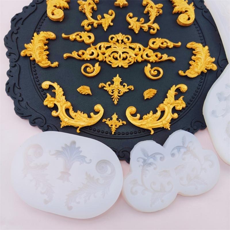 Professional Grade Fondant Border Mold Set With Intricate European Patterns Dishwasher Safe Baking Essential