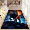 Majestic Lion Under Glowing Moon Carpet Yoga Living Room Room Decor Children's Crawling Mat Doormat Area Rug Games Mat