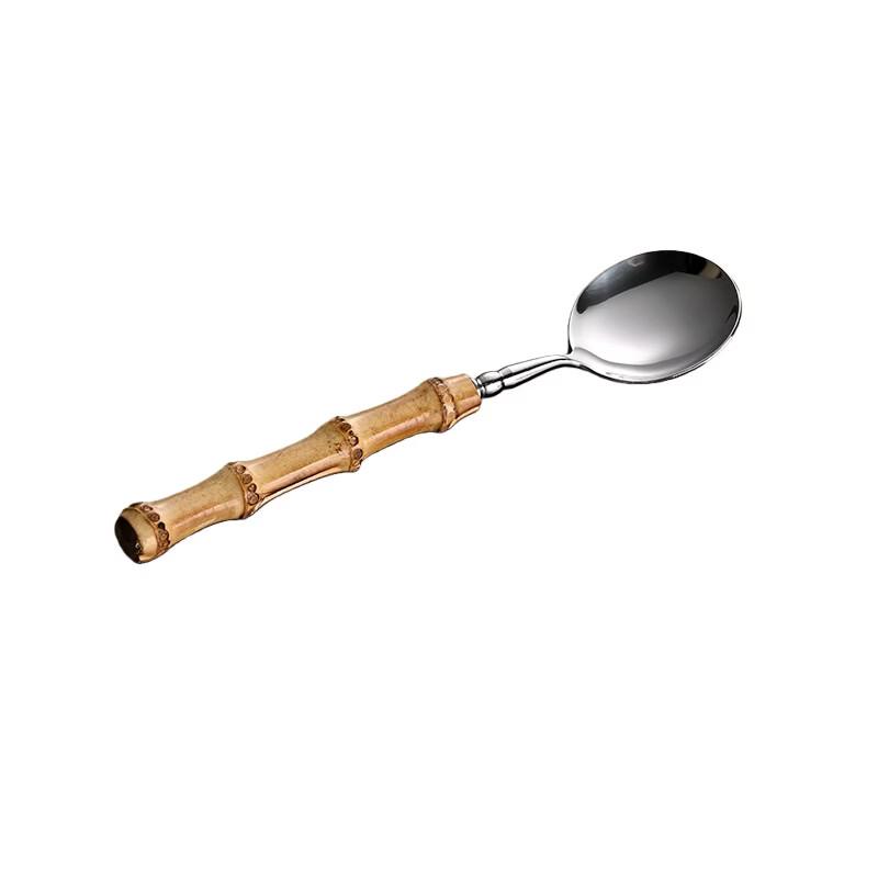 Qianxing Natural Bamboo Handle Stainless Steel Cutlery
