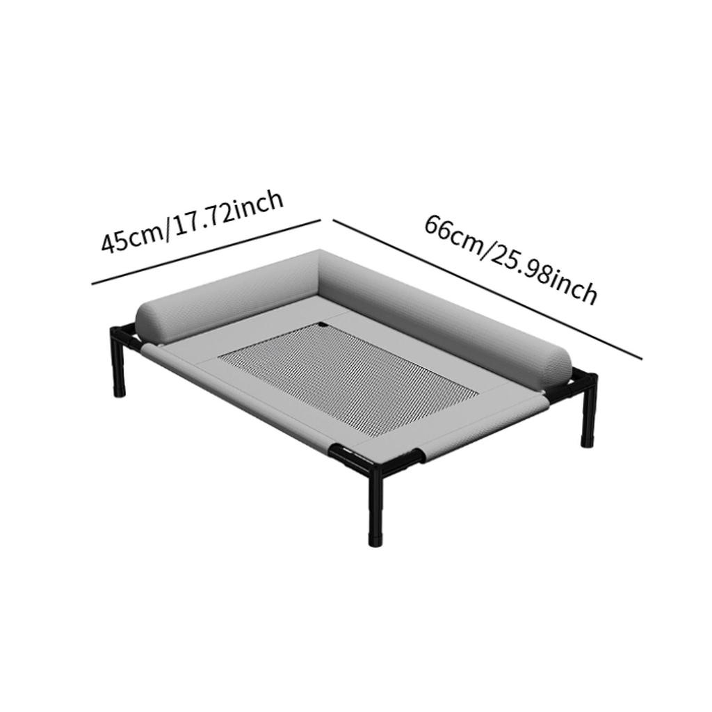 Elevated Cooling Dog Bed Outdoor Raised Cat Bed Pet Washable Raised Bed Hammock Cat Bed for Cats Dogs Breathable Colth Bed