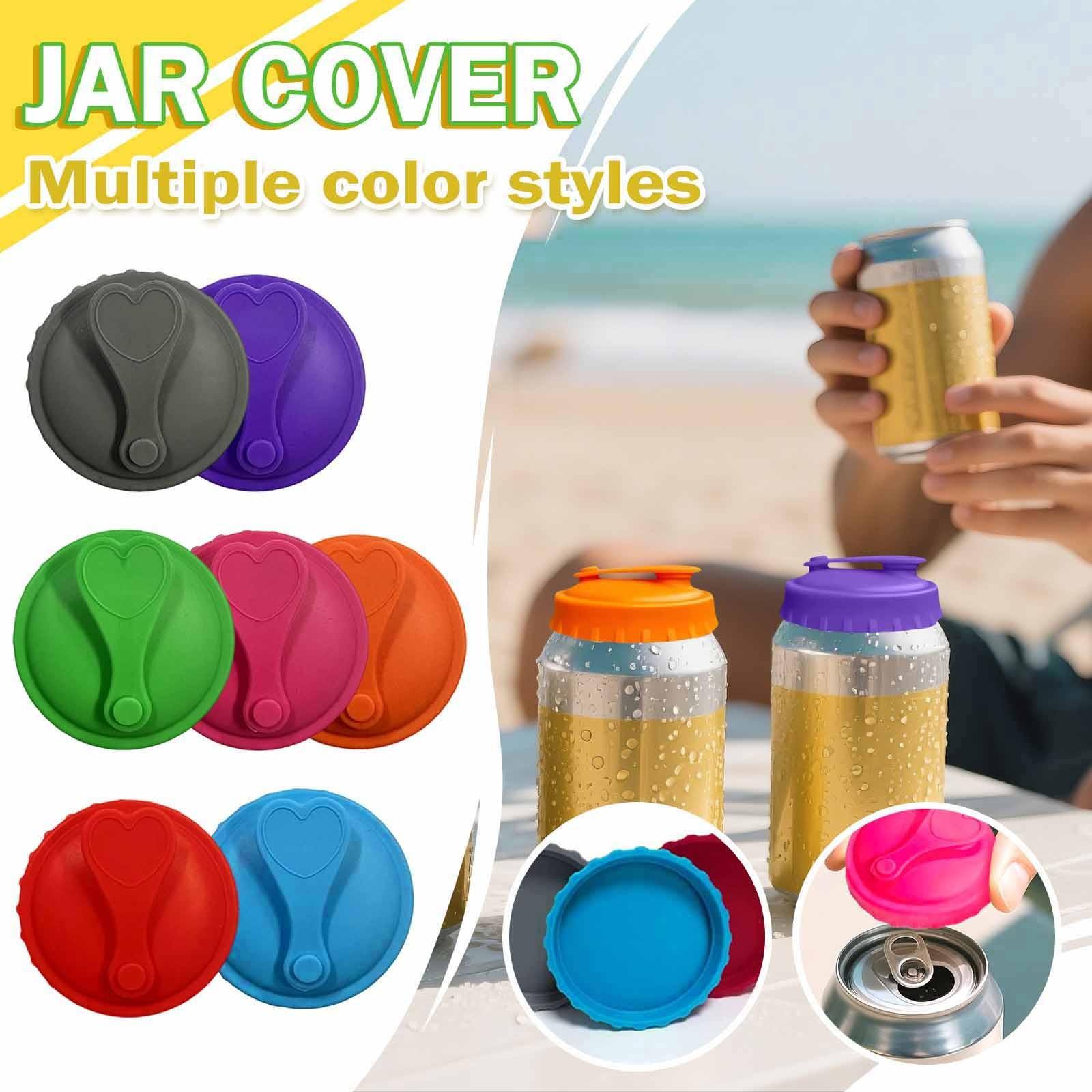 

Силіконові кришки для банок, багаторазові кришки для банок, ковпачки та захисні кришки, пиво, напої, сік, кола, підходить для стандартних банок One Size синій