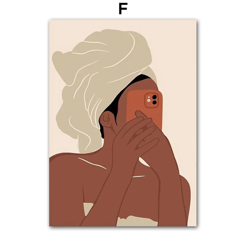 

Абстрактная минималистская бабочка черная девушка настенная живопись холст афроамериканские постеры и принты гостиная украшение дома 50x70cm No Framed