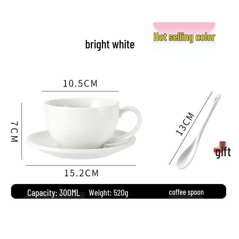 European Ceramic Coffee Set: Professional Latte Art, Cappuccino & Sawada Cups