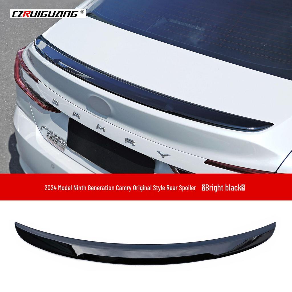 Kit de Carroceria para Toyota Camry 2024: Spoiler de Teto Estilo Original, Lip Frontal, Para-choque Traseiro, Saias Laterais, Spoiler Traseiro, Estilo Buzina.