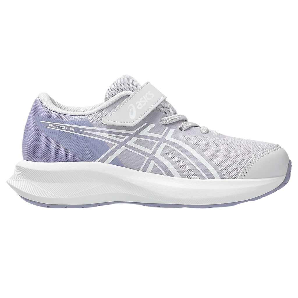Asics Patriot 14 Mesh Velcro Thick Sole Breathable Low Top Running Shoes Kids sneakers 1014A391-020