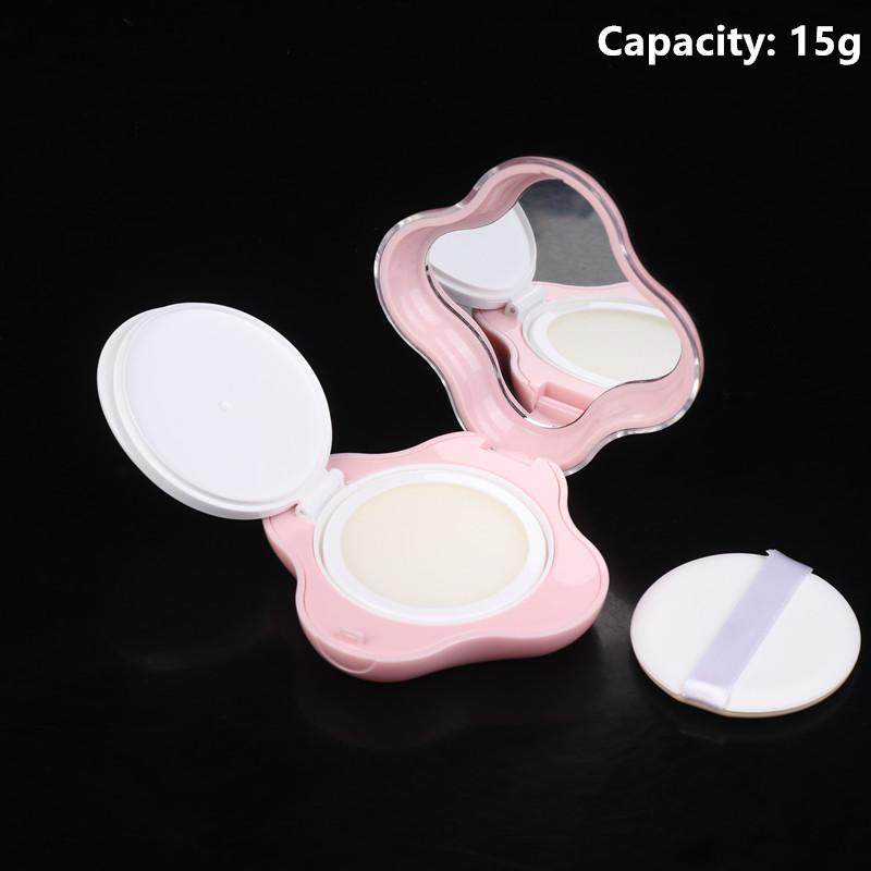 Air Cushion Foundation DIY Box Mini Cute Empty Puff Box Portable Mirror For Bb Cream Cosmetic Makeup Case Container With Sponge