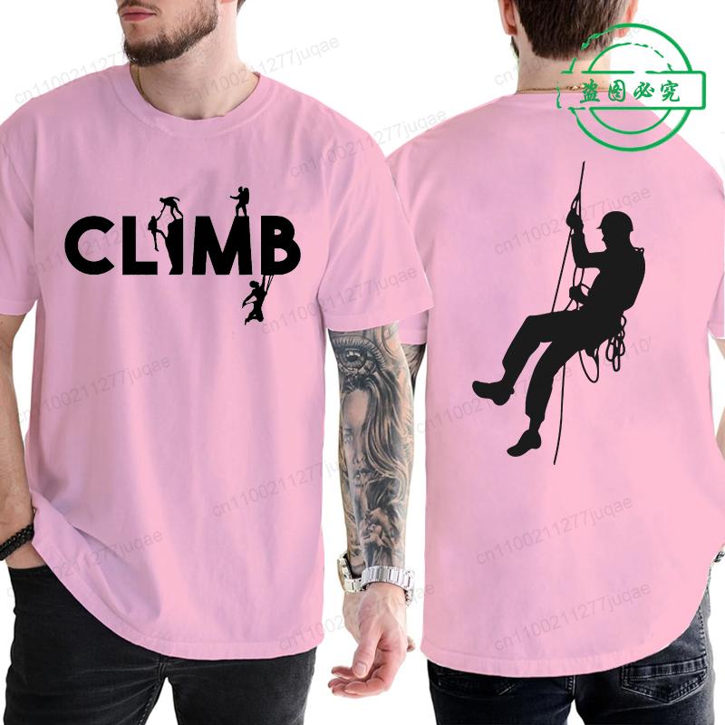 Vintage Mens TShirts Tops Clothing Rock Climbing Bouldering Rock Climber Climbing Memes TShirt Male Female Fashion Tops Tees