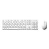 Wireless Keyboard And Mouse Set, Lightweight Portable, Full-Size Office Quiet, 104-Key, 2.4G Wireless, Office Set, White
