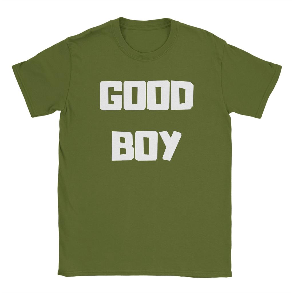 Camisetas Unisexes Good Boy 100% Algodón Ropa Vintage Manga Corta Cuello Redondo Camisetas Regalo de Cumpleaños Camiseta