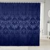 Vintage Boho Damask Floral Bathroom Curtain,Bohemian Exotic Goth Shower Curtain Victorian Baroque Flower Shower Bathtub Decor